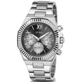 Guess Equity Analog Black Dial Silver Steel Strap Watch For Men - GW0703G1