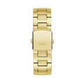 Guess Equity Analog Green Dial Gold Steel Strap Watch For Men - GW0703G2