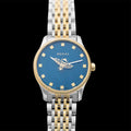 Gucci G Timeless Quartz Blue Dial Two Tone Steel Strap Watch For Women - YA1265029