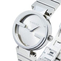 Gucci G Interlocking Silver Dial Silver Steel Strap Watch For Women - YA133503