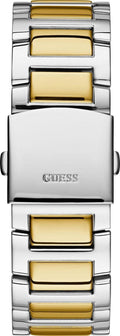 Guess Frontier Chronograph Crystals Silver Dial Two Tone Steel Strap Watch for Men - W0799G4