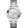 Guess BFF Multifunction Silver Dial Silver Steel Strap Watch for Women - W0231L1
