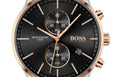 Hugo Boss Associate Chronograph Black Dial Two Tone Steel Strap Watch for Men - 1513840