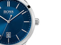 Hugo Boss Corporal Blue Dial Brown Leather Strap Watch for Men - 151363