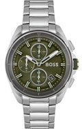 Hugo Boss Volane Grey Dial Silver Steel Strap Watch for Men - 1513951