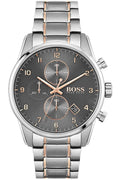 Hugo Boss Skymaster Grey Dial Two Tone Steel Strap Watch for Men - 1513789