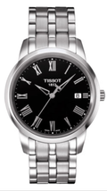 Tissot T Classic Dream Black Dial Silver Steel Strap Watch for Men - T033.410.11.053.01