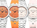 Maurice Lacroix Aikon Limited Edition Automatic Date Orange Dial Silver Steel Strap Watch For Men - AI6008-SS00F-530-1