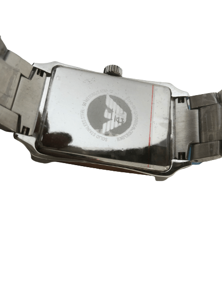 Emporio Armani White Dial Silver Stainless Steel Watch For Women - AR0146