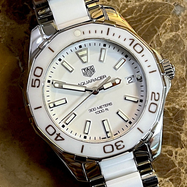Tag Heuer Aquaracer White Dial Watch for Women - WAY131B.BA0914