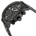 Fossil Nate Chronograph Black Dial Black Steel Strap Watch for Men - JR1401