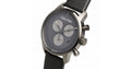 Calvin Klein City Chronograph Grey Dial Black Leather Strap Watch for Men - K2G177C3