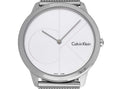 Calvin Klein Minimal Silver Dial Silver Mesh Bracelet Watch for Men - K3M2112Z