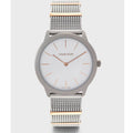 Calvin Klein Minimal Silver Dial Silver Mesh Strap Watch For Men - K3M521Y6