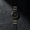 Calvin Klein Minimal Black Dial Black Steel Strap Watch For Men - K3M524Z1