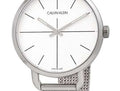 Calvin Klein Even White Dial Silver Mesh Bracelet Watch for Women - K7B23126