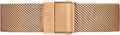 Daniel Wellington Classic Melrose Black Dial Rose Gold Mesh Bracelet Watch For Women - DW00100161