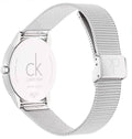 Calvin Klein Minimal Silver Dial Silver Mesh Bracelet Watch for Men - K3M2112Z