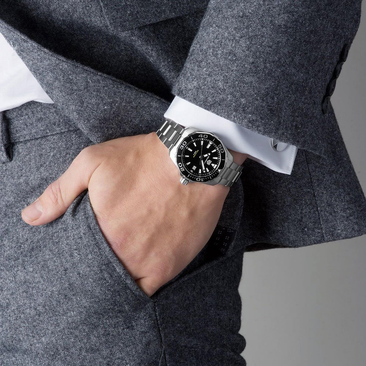 Tag Heuer Aquaracer Black Dial Watch for Men - WAY111A.BA0928