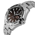 Tag Heuer Aquaracer Calibre 5 Automatic Sunray Brown Dial Silver Steel Strap Watch for Men - WAY2018.BA0927