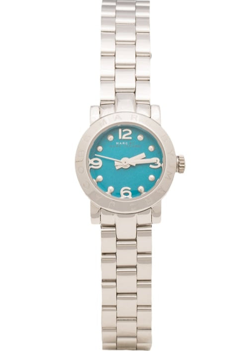 Marc Jacobs Amy Blue Dial Silver Steel Strap Watch for Women - MBM3274