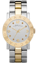Marc Jacobs Amy Silver Dial Two Tone Steel Strap Watch for Women - MBM3139