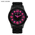Marc Jacobs Pelly Black Dial Black Silicone Strap Watch for Women - MBM2529