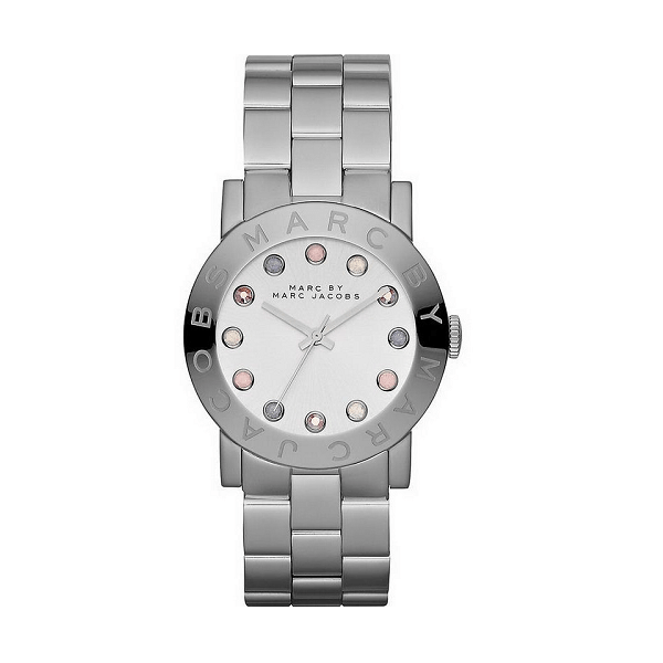 Marc Jacobs Amy Dexter Silver Dial Silver Steel Strap Watch for Women - MBM3214