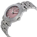 Marc Jacobs Amy Life Pink Dial Silver Steel Strap Watch for Women - MBM3300