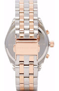 Marc Jacobs Peeker Chronograph Silver Two Tone Steel Strap Watch for Women - MBM3369