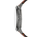 Fossil The Minimalist 3H Grey Dial Brown Leather Strap Watch for Men - FS5479