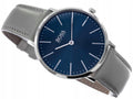 Hugo Boss Horizon Blue Dial Grey Leather Strap Watch for Men - 1513539