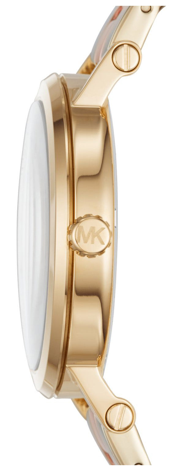 Michael Kors Norie Gold Dial Two Tone Steel Strap Watch for Women - MK3586