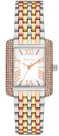 Michael Kors Emery Three-Hand White Dial Two Tone Steel Strap Watch for Women - MK4744