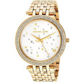 Michael Kors Darci White Dial Gold Steel Strap Watch for Women - MK3727