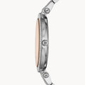 Michael Kors Darci Orange Dial Silver Stainless Steel Strap Watch for Women - MK3218