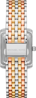 Michael Kors Emery Three-Hand White Dial Two Tone Steel Strap Watch for Women - MK4744