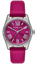 Michael Kors Lexington Quartz Fuchsia Dial Fuchsia Leather Strap Watch For Women - MK4749