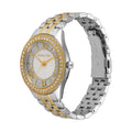 Michael Kors Harlowe Three-Hand Crystals White Dial Two Tone Steel Strap Watch for Women - MK4811