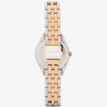 Michael Kors Harlowe Three-Hand Mother of Pearl White Dial Tri Tone Steel Strap Watch for Women - MK4846
