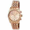 Michael Kors Lexington Rose Gold Dial Rose Gold Steel Strap Watch for Women - MK5569