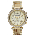 Michael Kors Parker Gold Dial Gold Steel Strap Watch for Women - MK5632