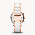 Michael Kors Parker White Dial Two Tone Steel Strap Watch for Women - MK5774