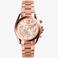 Michael Kors Bradshaw Chronograph Rose Gold Dial Rose Gold Steel Strap Watch for Women - MK5799
