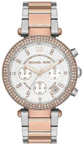 Michael Kors Parker White Dial Two Tone Steel Strap Watch for Women - MK5820