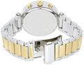Michael Kors Parker Chronograph Brown Dial Two Tone Steel Strap Watch for Women - MK6118