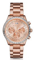 Michael Kors Brinkley Rose Gold Dial Rose Gold Steel Strap Watch for Women - MK6204