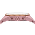 Michael Kors Ritz Chronograph Rose Gold Dial Rose Gold Steel Strap Watch For Women - MK6753