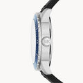 Michael Kors Cunningham Multifunction Blue Dial Black Rubber Strap Watch For Men - MK7160