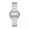 Michael Kors Camille Chronograph White Dial Silver Steel Strap Watch For Women - MK7198